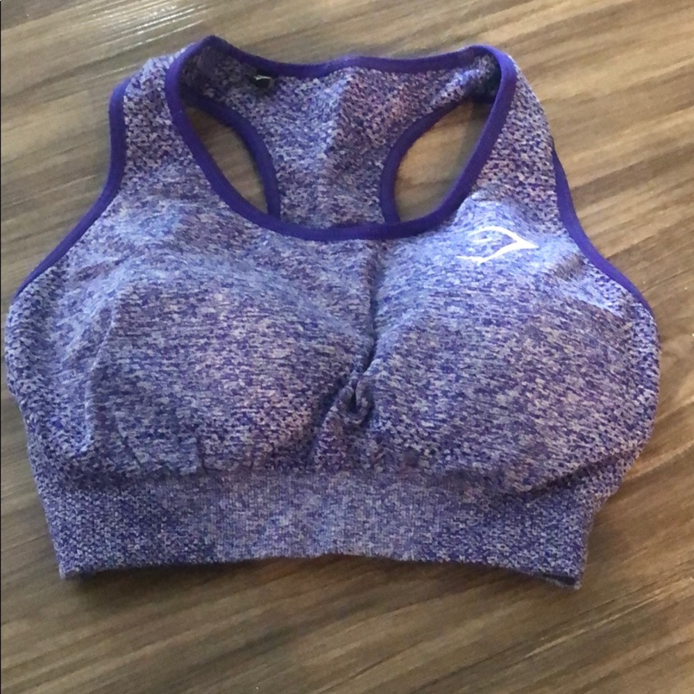 Gymshark purple heather sports bra xsmall
